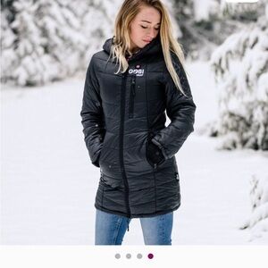 Gobi Heat Victoria Women’s 5 Zone Heated Lightweight Puffer Jacket Horizon Blue